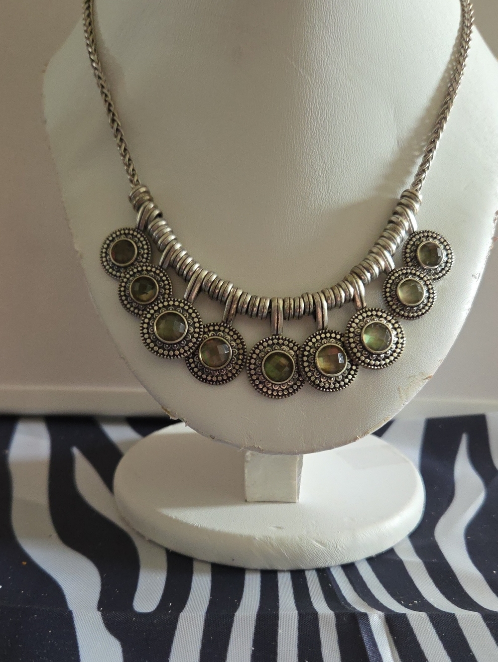 "Lucky" Brand Faux Labradorite Necklace